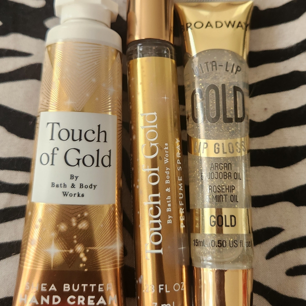 Hand Cream, Perfume Spray, and Lip Gloss Set